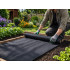 Melns mulčēšanas agrotekstils pret nezālēm DIVODV, 50 g/m², 1,5 m x 10 m