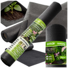 Melns mulčēšanas agrotekstils pret nezālēm DIVODV, 50g, 1,5m x 30m