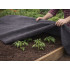 Melns mulčēšanas agrotekstils pret nezālēm DIVODV, 50g, 1,5m x 30m