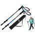 VERK GROUP trekinga un nūjošanas nūjas, melnas, 62cm–137cm