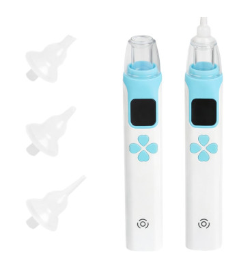 Elektriskais deguna aspirators bērniem ar USB uzlādi un 4 uzgaļiem