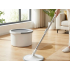Rotējošais Spin mop komplekts ar spaini un 2 mikrošķiedras uzlikām, 360°