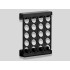 Kafijas kapsulu organizators un turētājs, melns, 20 kapsulām, 32 × 24 × 5,5 cm