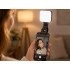 Mini LED RGB lampa foto un video uzņemšanai ar klipsi un 1/4'' vītni, 150°, 3000K–6500K, 5,5 W