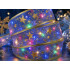 Gaismas LED lente Ziemassvētku eglītei, violeta svētku dekorācija, 40 LED, 4 m