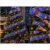 Gaismas LED lente Ziemassvētku eglītei, violeta svētku dekorācija, 40 LED, 4 m