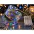 Gaismas LED lente Ziemassvētku eglītei, violeta svētku dekorācija, 40 LED, 4 m