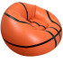 Piepūšams basketbola bumbas formas pufs–krēsls dārzam un terasei, 60 × 95 cm