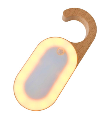 LED naktslampa ar kustības sensoru un āķi skapim, silta gaisma