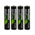 Ni-MH uzlādējamo akumulatoru komplekts, 4 gab., AAA, 1,2 V, 2800 mAh
