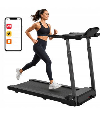 Elektriskais skrejceliņš mājas treniņiem, salokāms, ar Bluetooth, 12 km/h, 120 kg