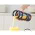 Portatīvais bezvadu blenderis ar pudeles funkciju, tumši zils, USB, 450 ml