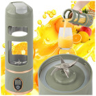 Bezvadu smūtiju blenderis-pudele, zaļš, USB, 450 ml