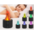 USB gaisa mitrinātājs un aromāta difuzors ar RGB LED un kamīna liesmas efektu, 20cm x 15cm
