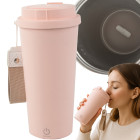 Pašmaisāma termokrūze ar USB, rozā, 350ml