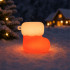 Silikona Ziemassvētku zeķes formas LED lampiņa, USB, 3 gaismas režīmi, 7 × 7 × 5 cm