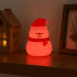LED Ziemassvētku sniegavīra lampa, silikona, USB, 3 režīmi, piekarama, 9 × 6 cm