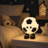 Silikona LED naktslampiņa futbola bumbas formā, galda lampa, RGB, 3 gaismas režīmi