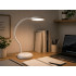 Balta LED galda lampa ar skārienvadību un USB-C