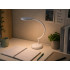 Balta LED galda lampa ar skārienvadību un USB-C
