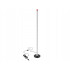 LED stāvlampa ar 3 gaismas krāsām un spilgtuma regulēšanu, melna, 100cm