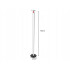 LED stāvlampa ar 3 gaismas krāsām un spilgtuma regulēšanu, melna, 100cm