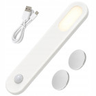 LED lampiņa ar kustības sensoru, magnētiska, uzlādējama ar USB, skapim un kāpnēm, balta, 1,5 W
