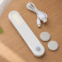LED lampiņa ar kustības sensoru, magnētiska, uzlādējama ar USB, skapim un kāpnēm, balta, 1,5 W