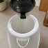 Elektriskā tējkanna ar LED apgaismojumu, klusa un jaudīga, balta/melna, 1500W, 2,3l
