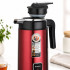 Elektriskā bezvadu tējkanna, termosa tipa, klusa, sarkana, 3,5 l, 1500 W