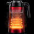 Elektriskā bezvadu tējkanna, termosa tipa, klusa, sarkana, 3,5 l, 1500 W