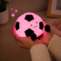 LED naktslampiņa futbola bumbas formā, silikona, RGB, skārienvadāma, ar USB-C uzlādi un taimeri