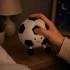 LED naktslampiņa futbola bumbas formā, silikona, RGB, skārienvadāma, ar USB-C uzlādi un taimeri