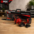 Akumulatora ķēdes zāģis OPEX TOOLS ar bezsuku motoru un transportēšanas koferi, OPX28015, 12″, 2 × 21V 3.0Ah