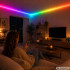 RGB LED lente ar tālvadības pulti, lietotni un Music Sync, 10 m, 12 V, 5050RGB