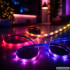 RGB LED lente ar tālvadības pulti, lietotni un Music Sync, 10 m, 12 V, 5050RGB