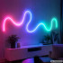 Elastīga RGBIC LED neona lente ar Bluetooth, lietotni, tālvadības pulti un USB, 360°, 5m
