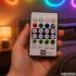 Elastīga RGBIC LED neona lente ar Bluetooth, lietotni, tālvadības pulti un USB, 360°, 5m