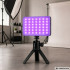 Kabatas LED RGB-W fotografēšanas lampa ar 138 LED, 2700K–6500K, 12cm x 7cm x 2cm