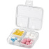 Zāļu un tablešu organizators ar 7 nodalījumiem, ceļojumu futrālis, 11cm x 7cm x 3,5cm