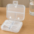 Zāļu un tablešu organizators ar 7 nodalījumiem, ceļojumu futrālis, 11cm x 7cm x 3,5cm
