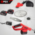 Akumulatora zāles trimmeris OPEX TOOLS ar 2 akumulatoriem un 3 griezējelementiem, 1200 W, 21 V, 105–140 cm, OPX28025