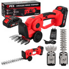 Akumulatora dārza šķēres 2 vienā zālei un dzīvžogam OPEX TOOLS OPX28027, 21 V