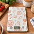 Elektroniskie virtuves svari ar stikla virsmu, skārienvadību, TARA funkciju un LCD displeju, 5 kg, 1 g, 15 × 21,5 cm