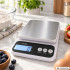Elektroniskie virtuves svari ar bļodu, balti, ar tarēšanas funkciju, 5kg, 1g