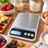 Elektroniskie virtuves svari ar bļodu, balti, ar tarēšanas funkciju, 5kg, 1g