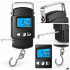 Digitālie piekaramie bagāžas un makšķerēšanas svari ar mērlenti, LCD, TARE un LOCK funkcijām, 50 kg, 5/10 g, 100 cm