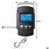 Digitālie piekaramie bagāžas un makšķerēšanas svari ar mērlenti, LCD, TARE un LOCK funkcijām, 50 kg, 5/10 g, 100 cm