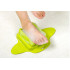 Pēdu mazgāšanas un masāžas birste dušai, zaļa, 23,5 × 35 × 6 cm