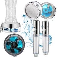 Dušas klausule ar turbīnu, maināmu filtru un turbo ventilatoru (25 cm, 16,5 cm, Ø 8 cm)